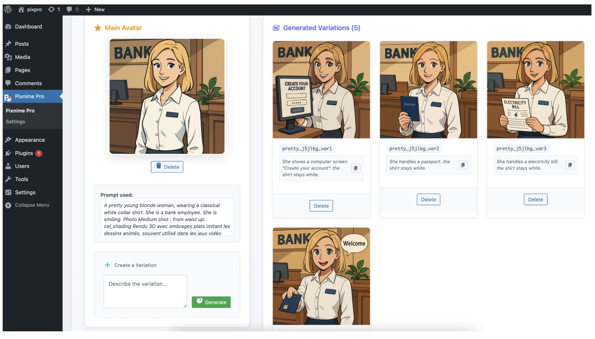 Bank Girl Example